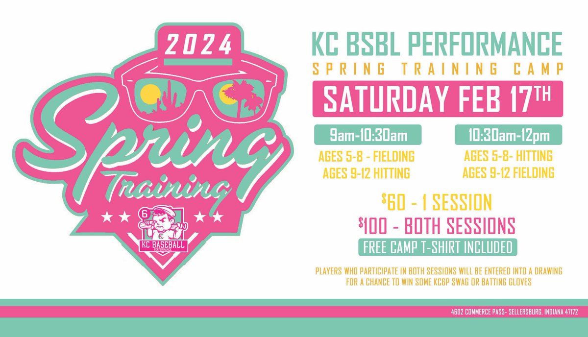 KC6aseball's tweet photo. 2024 KC6P Spring Training Camp!!! 🌴🥎😎⚾️

Link: https://t.co/WQ0oHLHnSM

If you have any issues, please email eetc.customercare@gmail.com 

- Registration deadline Friday, Feb. 3rd!

Our experienced and professional staff is determined to make your 2024 season a Homerun! #KC6P https://t.co/IvZM8fh5Nw