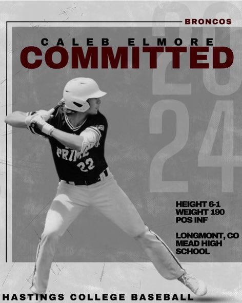 I am happy to announce my commitment to @hastingscollege to further my athletic and academic career. I would like to thank God, my family, and my coaches for helping me get to where I am today.