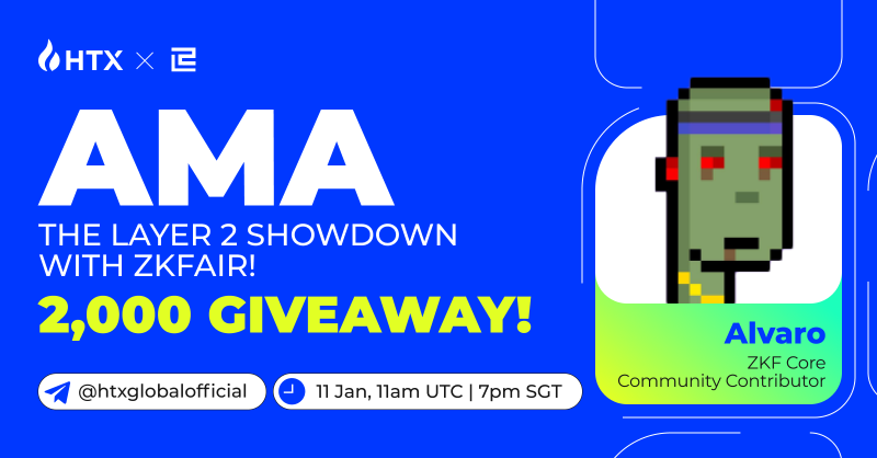 HTX_Global's tweet photo. #HTX with ZKFair X Space AMA!

Enter to Share $2000: 

☑️Follow @HTX_Global @ZKFCommunity

☑️ RT + Like + Tag 2 Friends

☑️Set AMA Reminder: 
https://t.co/BVa8uiomI7

☑️Answer quiz after event