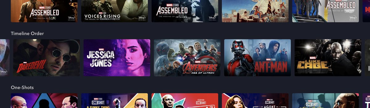 DiscussingFilm's tweet photo. The Marvel Netflix shows are officially canon to MCU.

Added to the MCU timeline order on Disney+ https://t.co/28Yaq43dWd