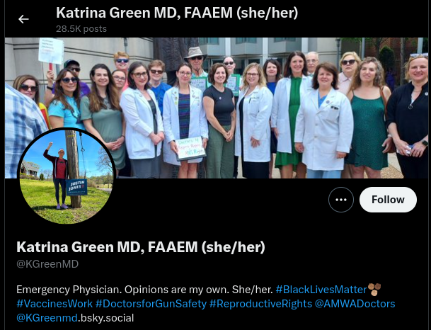 2AY2K's tweet image. Notice MDs that are masked right now still want you jabbed, masked and disarmed?

The virtual signaling #ControlFreaks with #VaccinesWork #DoctorsforGunSafety in their profile think know what's best for you (💉😷) . . .  and want you disarmed. 🤔😬