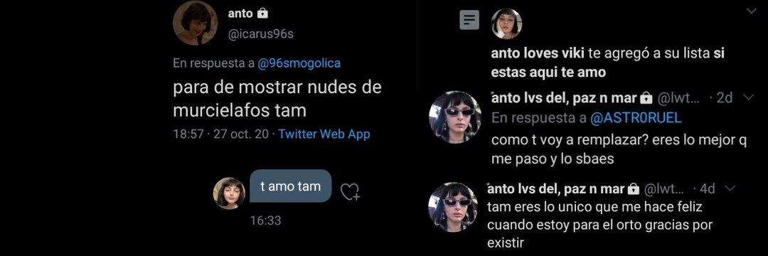 tamissj's tweet photo. @frenacion te amé mientras eras así antonella entendés q no me voy a ir nunca d tu vida te hice una playlist m haces sentir cosas q nunca nadie más ahora alguien lee y piensa q tenemos una relación homoerotica pero no es asi sos mi alma gemela platonica iykyk te amo siempre https://t.co/skgIuZR51E