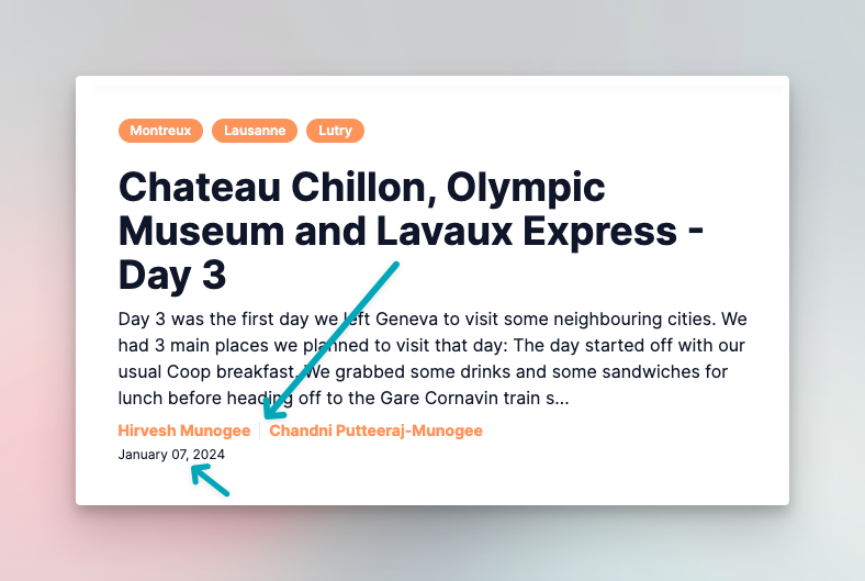 StomodHQ's tweet photo. ✨Stomod Product Update! ✨

Morning update: We tidied up the author listing on blog posts and now show publication and last updated dates too.

It looks much cleaner now!

#buildinpublic https://t.co/BVT6fvTsx9