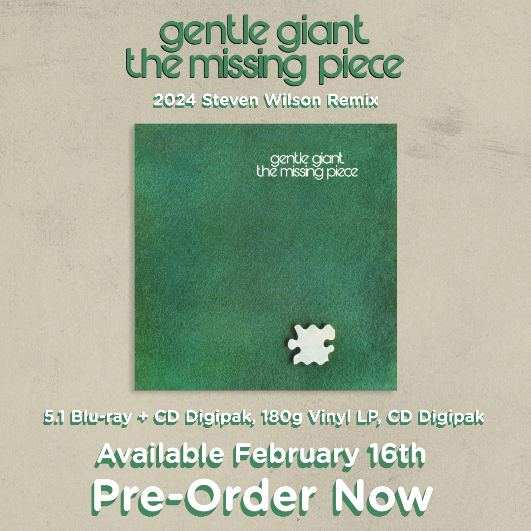 The @StevenWilsonHQ remix of 'The Missing Piece' will be available February 16th! Pre-Order Now! linktr.ee/gentlegiantband