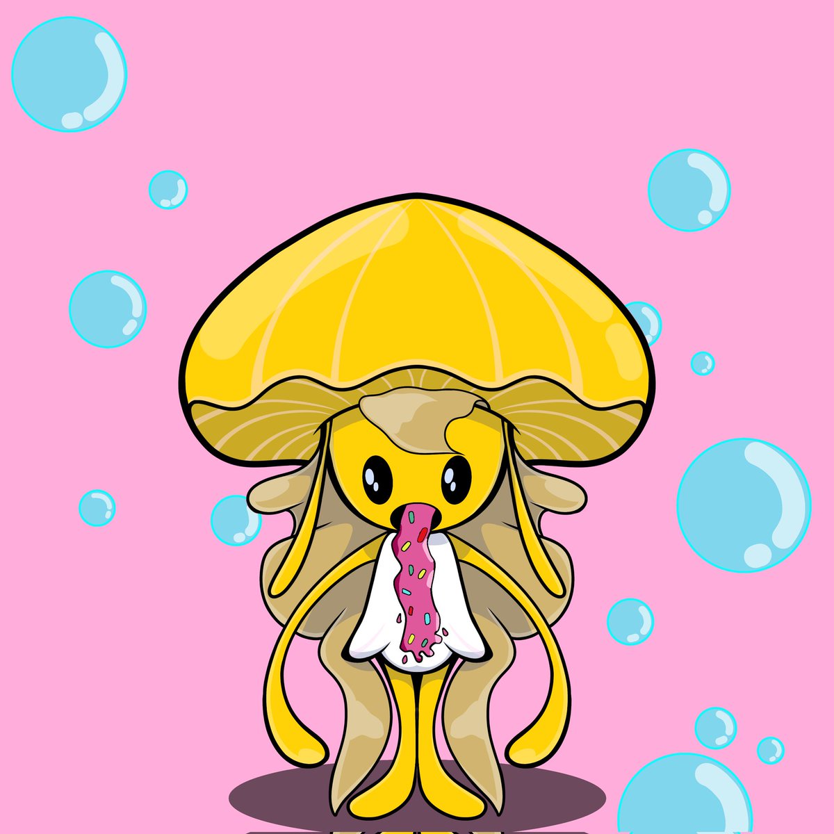 JFV #27
Listed and ready to be adopted on opensea. 🥰🪼

👉Erc 721
👉JellyFishVerse V2
 Inspiration Character : <a href="/thedoonuts/">Thedoonuts 🍩</a>

Grab it 🔥🔥🔥
Link :
opensea.io/assets/matic/0…

#NFTCommunity #jellyfishverseV2