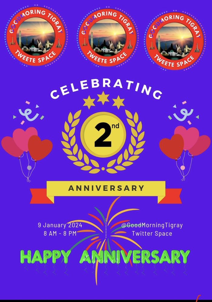 Weyiz21's tweet photo. #Happy2Annviversary to you all Good morning Tigray.Thank you so much for your service 🙏 I really appreciate your support ❤️🙏 @Nohelema @MILKA_IG @Titisabawit0 @DogaliV @NatsnetTigray1 @nigsti_tigray @Weyiz21  @WINTADG @Ge1Solomon @Great_tgray @Yohanes1421 @GFenkil 
@Ge1Solomon https://t.co/X5ZwZpoHFX
