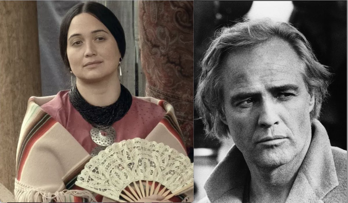 BobWeide's tweet photo. It's too bad that Marlon Brando died. If Lily Gladstone wins the Oscar this year, maybe she could have asked Brando to accept on her behalf. https://t.co/XY36EY8nM5