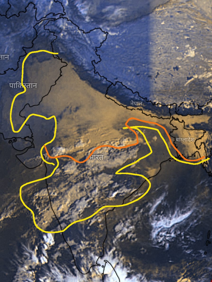 Monsoontv_india's tweet photo. 60 To 70 % parts of India is covered by #Fog/#cloudes..conditions is very bad for Himalayan region due to unusual #rainfall/#drought pattern over central/northwest India locally tropospheric wind disturbance influenced by positive #IOD/MJO/NAO and other #unknown reason https://t.co/10cfvpfGd7