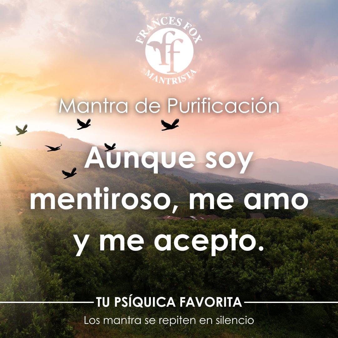 A veces la sociedad nos hace mentir, este mantra te ayuda a purificarte.

Colección para protección de espíritus: n9.cl/0kqvk
Análisis de aura: n9.cl/f6qj79#Movimie… #FrancesFox #Mantra #Protección