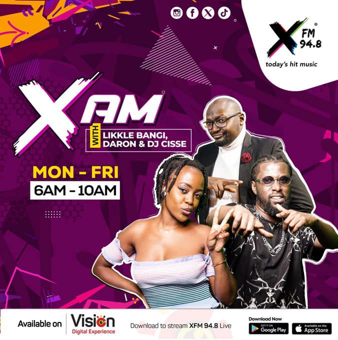 #NowOnAir Wednesdays are always better 😆 with @Likkle_Bangi, @cissethedeejay & @bartlettdaron on the #XAMMidweekParty 💃🏾 with your fav hit music 🔥 hot stories on the streets & more... #TodaysHitMusic