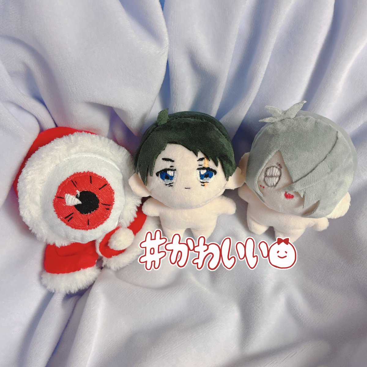 まろん〈ちびぬい服〉 新しいいのち…げげろに続きみじゅぬいも生まれた…！ 3人並べてかわぃ