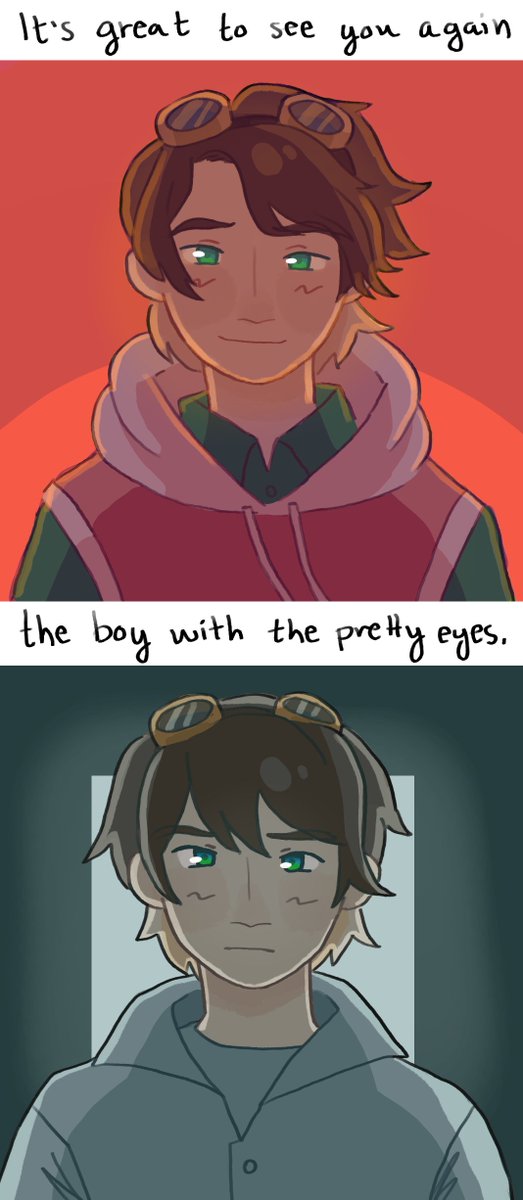It's great to see you again the boy with the pretty eyes