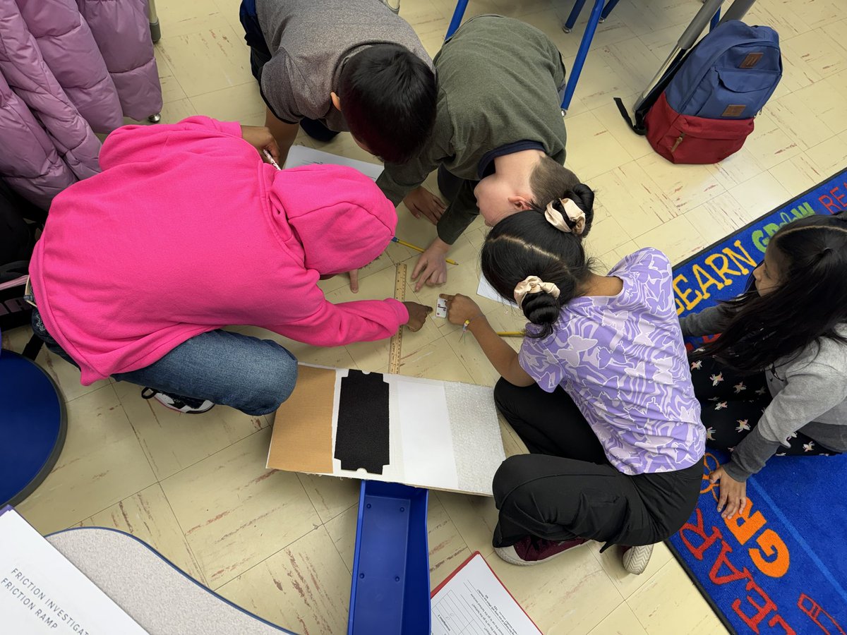 MrNashsClass's tweet photo. Today students tested the phenomenon of Friction and how different surfaces can affect the distance an object can travel! #science21 #exploration #inquiry @FerzeenShamsi @OssiningSchools #OPride https://t.co/5x8iqOQxdG