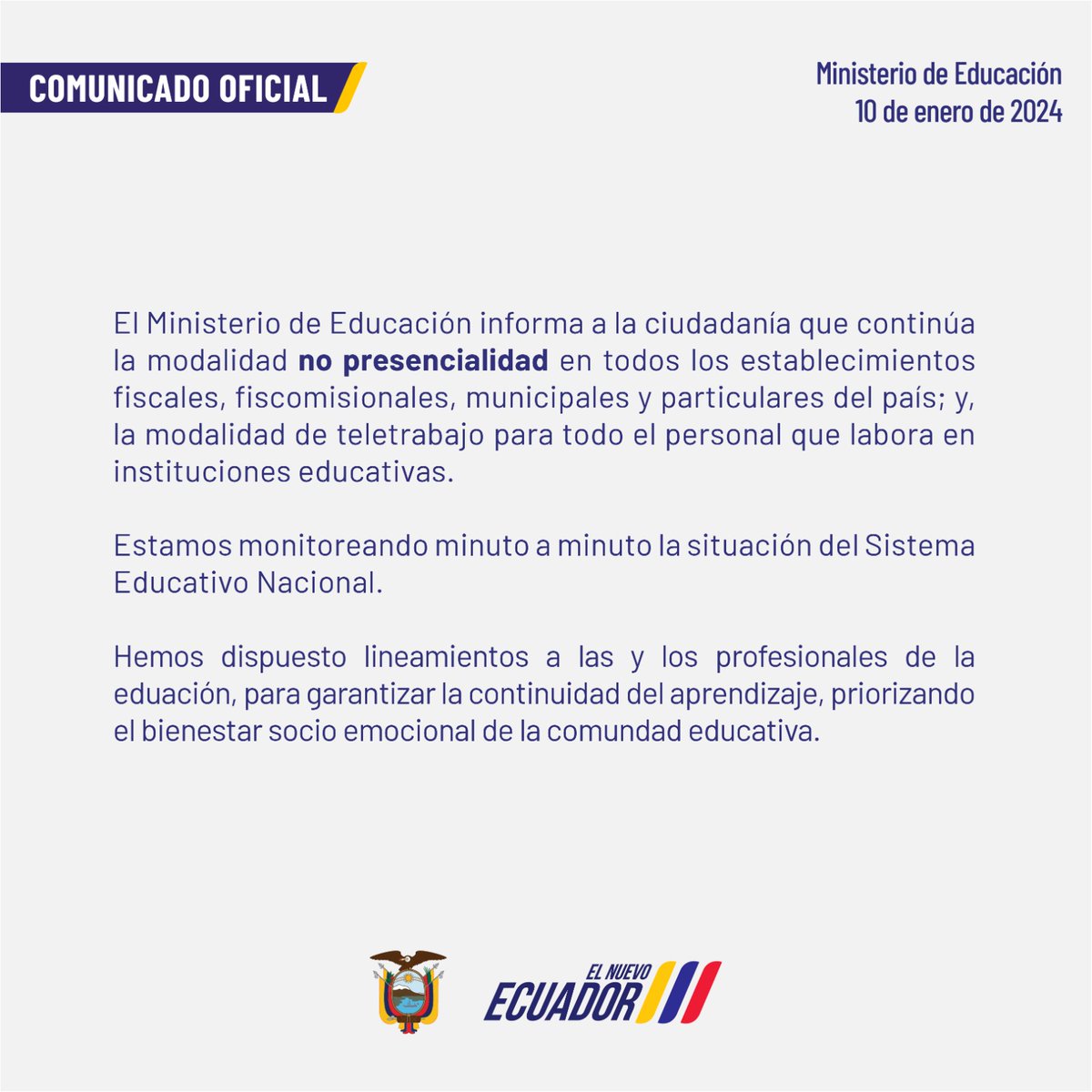 Ministerio de Educación, Deporte y Cultura tweet media