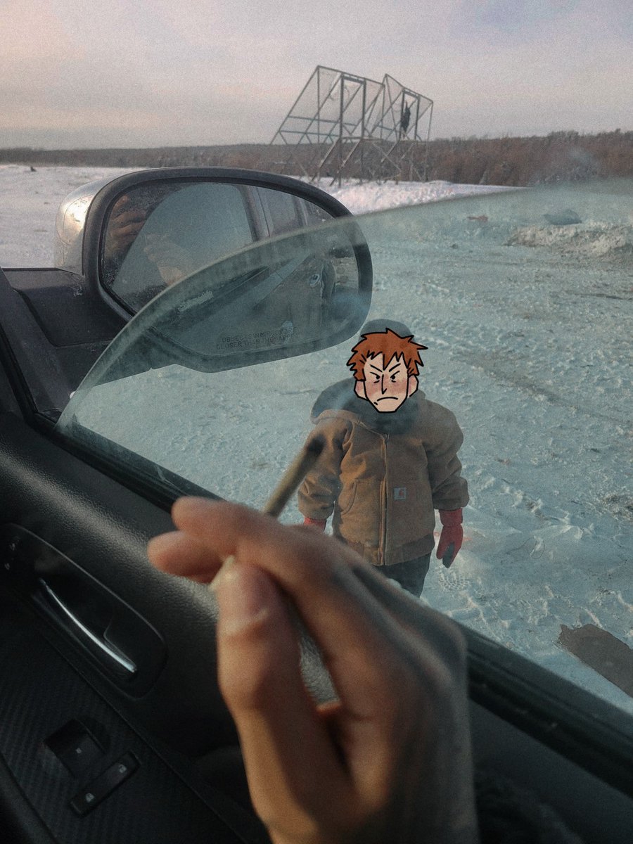 ⠀ 
The whole "no smoking with kids in the vehicle" thing is ridiculous .. 
Look at him. He’s just cold.
⠀