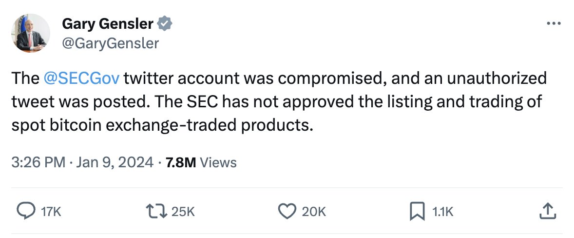 If the SEC can't even protect their 𝕏 account, how are they supposed to protect investors? <a href="/GaryGensler/">Gary Gensler</a> <a href="/elonmusk/">Elon Musk</a>