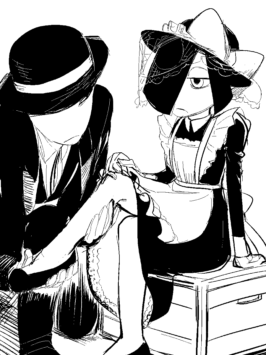 過去絵(メイド)※女装&女体化 