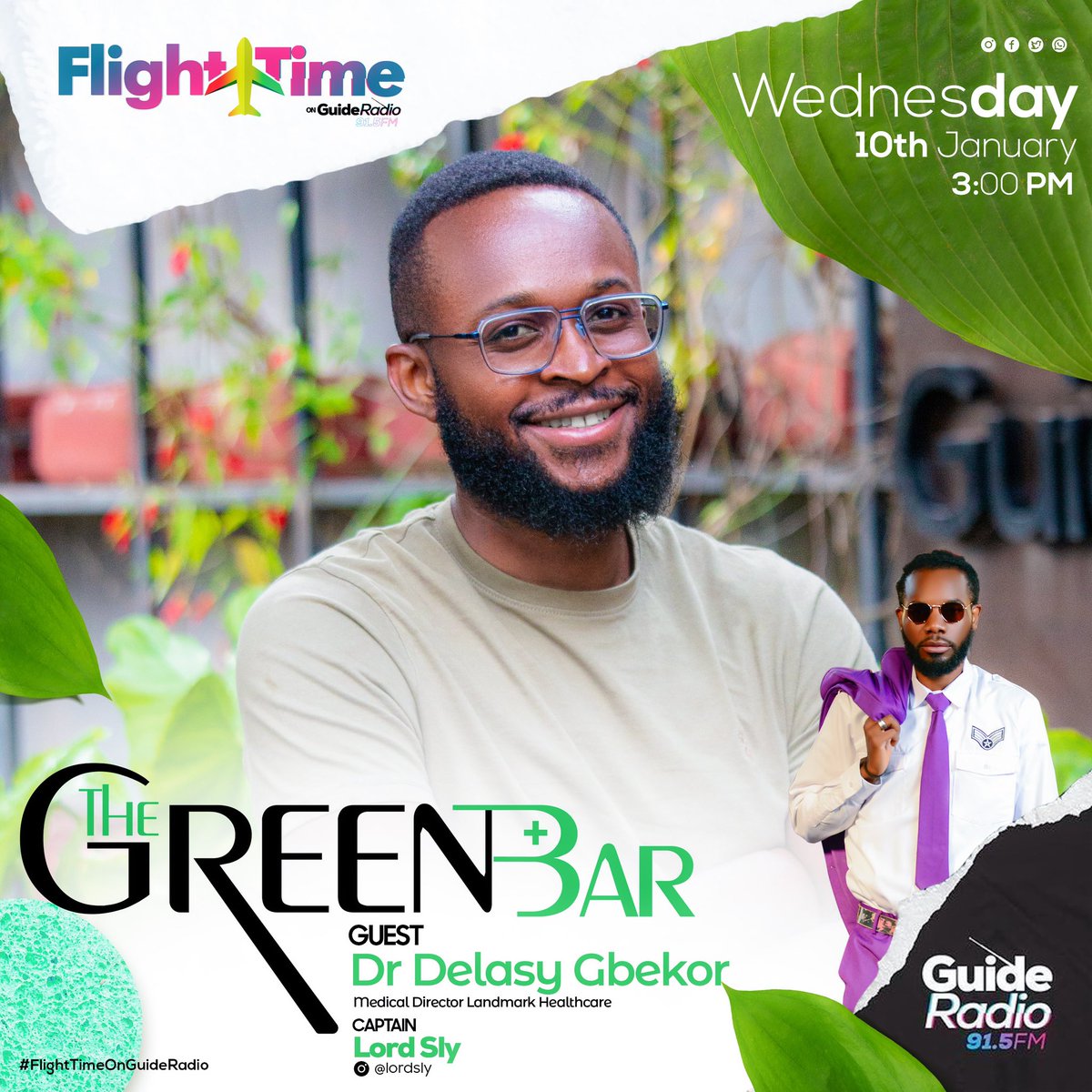 flighttime915's tweet image. Flight Time ✈️ #Greenbar : @delasoul1811 
Tune in for premium healthcare, tips &amp;amp; consultation 
with Dr Delasy aka the Fixer 🩺
a green approach to improving your mental, emotional &amp;amp; physical health , hosted by our 🧑🏾‍✈️ @LORDSLYMUSIC 
#flighttime✈️ #greenbar #thenewwave #thefixer