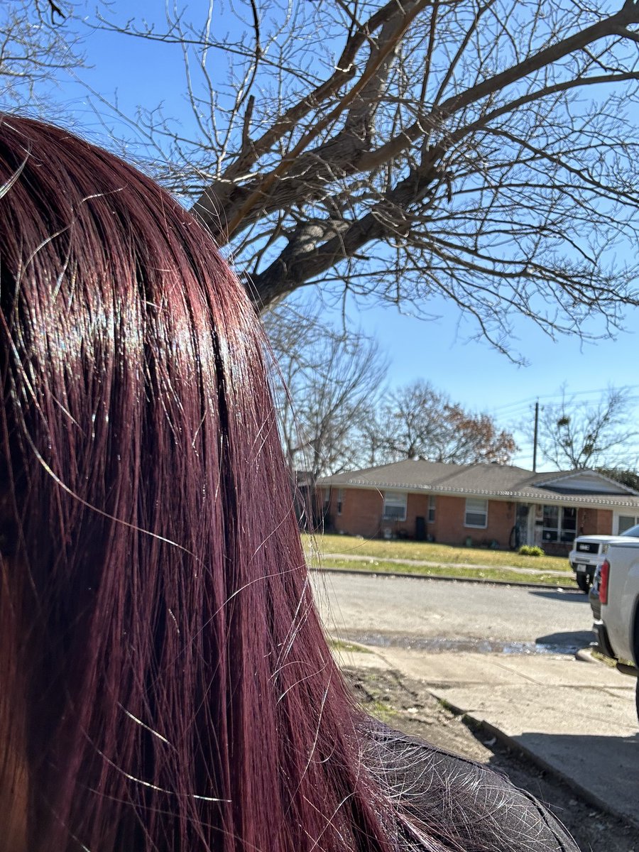Emilimtz111's tweet photo. I dyed my hair last weekend color dark purple! And yesterday I laughed when sultรกn call Carmen Barnie!! So Iโm Barnie too?๐ค๐
#purpleislife๐ https://t.co/ZCUGjDGBzH