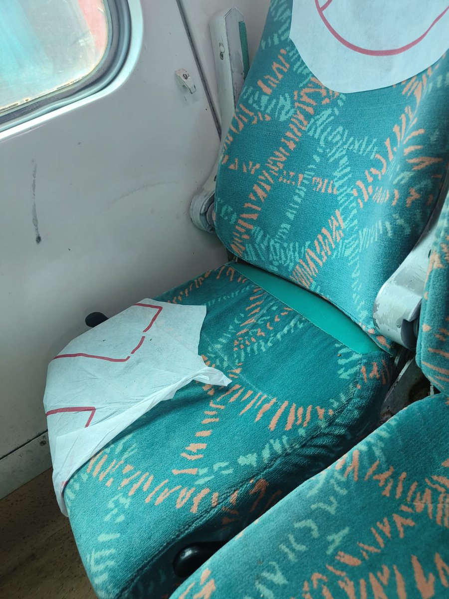 S1983Samrat's tweet photo. Boarding any other train apart from   Vande bharat hs become pathetic. Just got boarded onto 12821 Dhauli Express frm Shalimar but the situation of the seats r pathetic &amp; dirty. This train starts frm Shalimar station &amp; it is clear negligence(C2,11, AC)@RailwaySeva https://t.co/Ikcamc3CZU