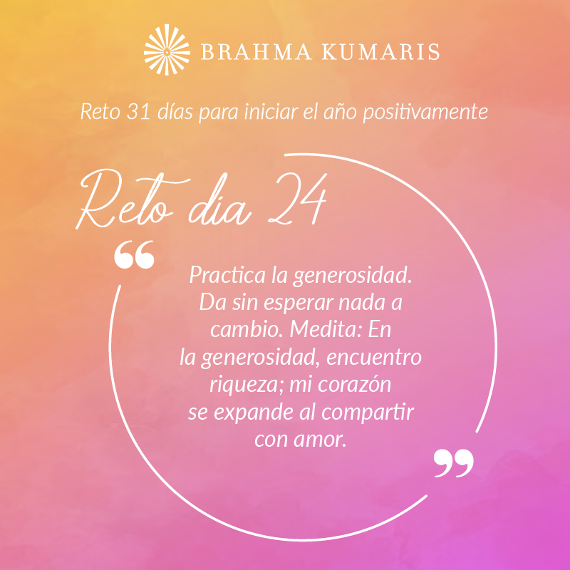 Brahmakumariscr's tweet photo. Reto 31 días para iniciar el año positivamente
Reto día 24: Practica la generosidad
🔸Comparte 🔸 Déjanos un ♥️
#retopositivo #reto31dias #iniciaelañobien #practicalacompasion #pazinterior #virtudes #nuevavision #nuevaactitud #brahmakumaris https://t.co/BJ1SaHo6Tk