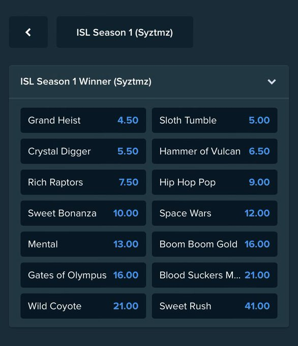 syztmz's tweet photo. ISL Betting is LIVE!

I've giving away 10 x $50 bets on ISL

Comment what you would bet on (+RT) in @SyztmzISL and I'll pick winners before markets close at 23:00 GMT 11 Jan

Bet Here 👉 https://t.co/cDm7egB5W7 https://t.co/jUSRsLjMZS