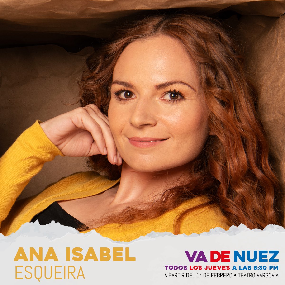 DavarMx's tweet photo. Te presentamos al elenco que conforma la nueva obra de Davar Teatro “Va de
nuez”, 4 actores, 4 historias y mucha diversión. ¡Te van a encantar!
🎟Boletos a la venta muy pronto.
🎭Estreno: 1 de febrero
👉@teatrovarsovia
#VaDeNuez #TeatroBreve #DavarTeatro https://t.co/iOSK2mul7t