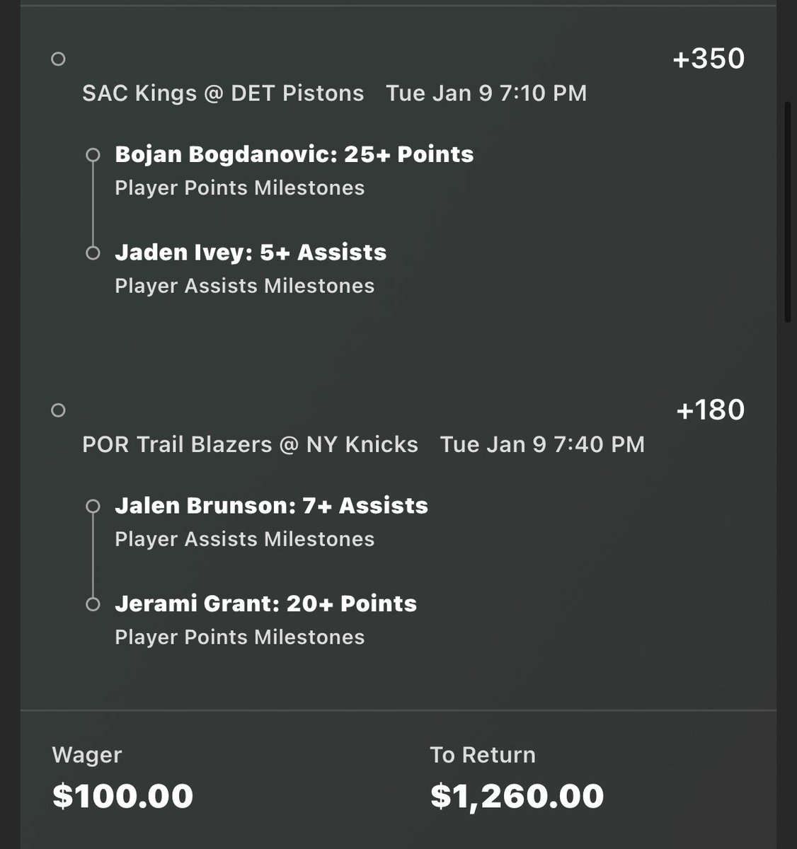 DoctorProfit's tweet photo. Lottery Card of the Day🎰

Bog might take every shot without Cade
Ivey will pass it to him a bunch
Brunson has been Rondo 2.0
Jerami Grant is the AP Special

No reason this misses

Like if tailing❤️ https://t.co/Tutc6v7oMU