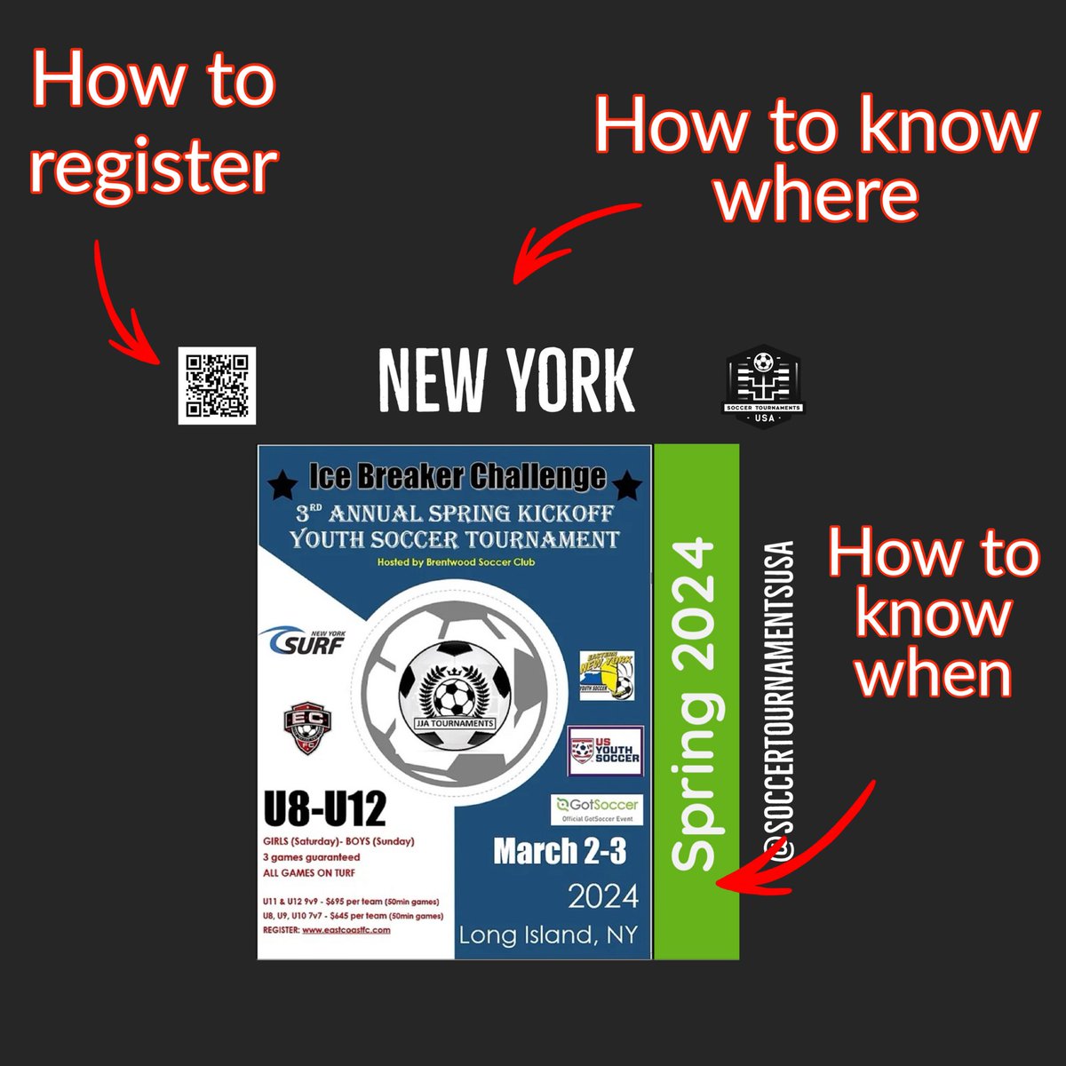 jKokkoris8's tweet photo. 🚨  𝐀𝐓𝐓𝐄𝐍𝐓𝐈𝐎𝐍 𝐂𝐎𝐀𝐂𝐇𝐄𝐒 🚨

All youth soccer tournaments can now be found 𝙖𝙡𝙡 𝙞𝙣 𝙤𝙣𝙚 𝙥𝙡𝙖𝙘𝙚 making finding events much easier. 

We will post and promote any event for absolutely FREE. 

Follow @𝘀𝗼𝗰𝗰𝗲𝗿𝘁𝗼𝘂𝗿𝗻𝗮𝗺𝗲𝗻𝘁𝘀𝗨𝗦𝗔 on Instagram. 

🔁 Please retweet/share. Thank you!