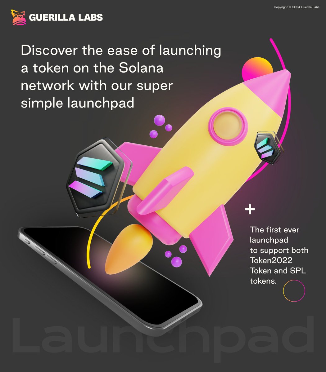 NickRichmondETH's tweet photo. So far in the past few days @Guerilla_Labs has seen great new heights, alongside a release of our beta launchpad. 

We've made the tedious process of creating metadata seamless, by integrating it within our DApp. Soon users will also be able to revoke mint &amp; freeze authority. 🦍 https://t.co/nZCO40Wm48