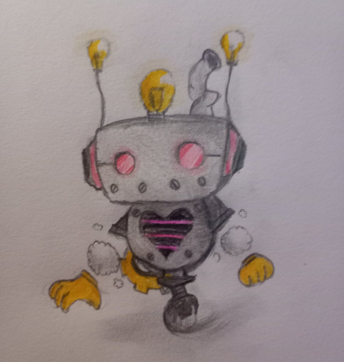 InfoGrieve's tweet photo. Lil drawing I did. Its Axis! I really like his design and wanted to try at him next! #UndertaleYellow #UndertaleYellowfanart #axisundertaleyellow #Axis https://t.co/IDb52lDc9V