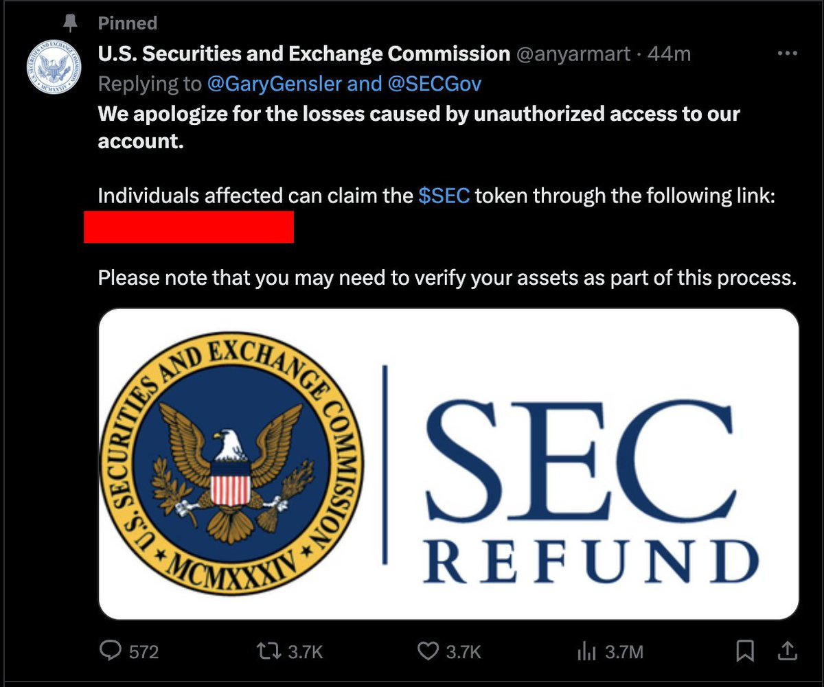 SEC_Password's tweet photo. It's official $SEC

Thanks for the support Gary https://t.co/F2UPVicpQ8
