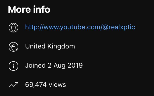 RealXptic's tweet photo. Don’t usually post any stats but we so close to 100k views on the YouTube channel 😳 Thank you guys for still enjoying my vids 😎🎉🫶 https://t.co/3Vkt6KVNCF