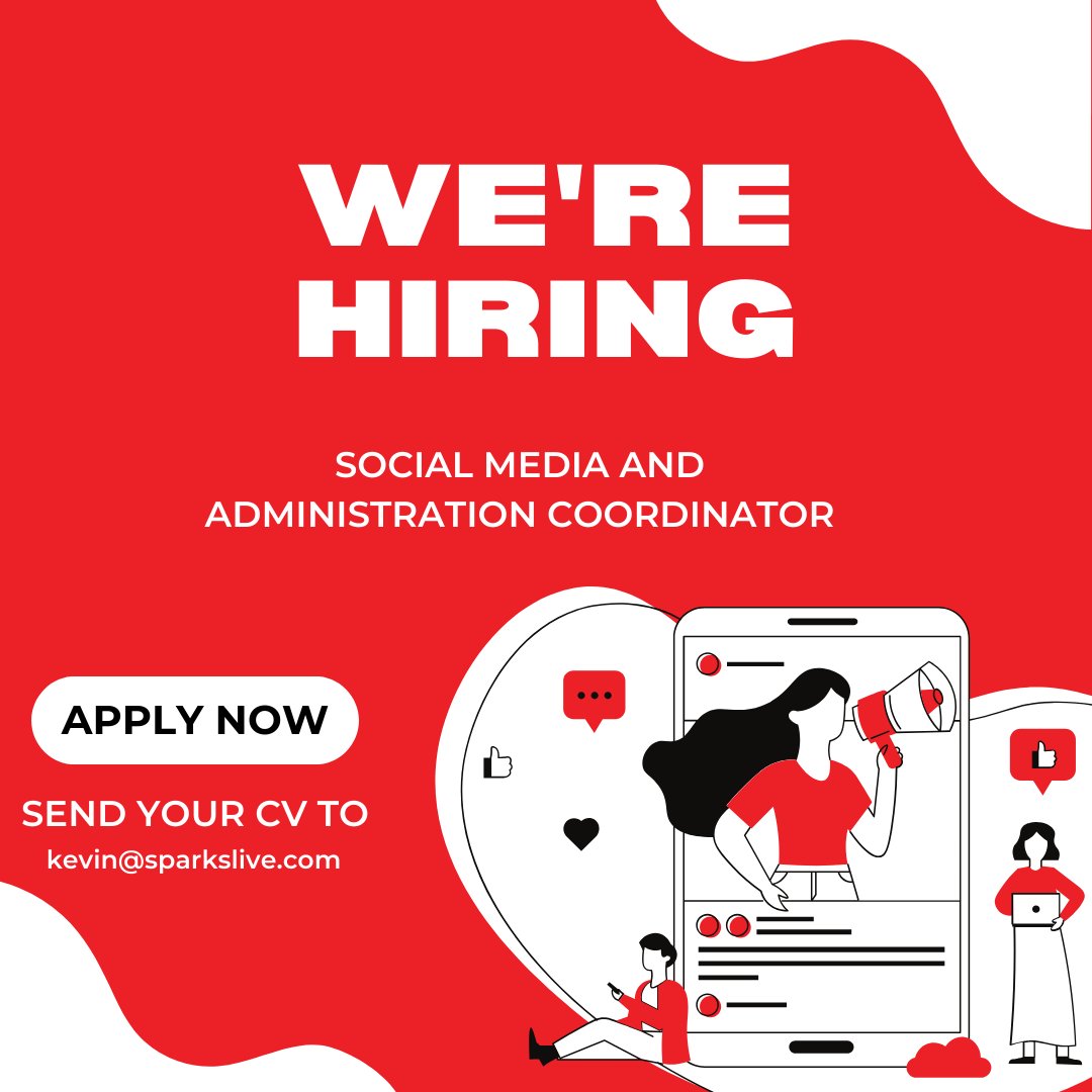 Sparks Street (@sparksstreet) on Twitter photo 💌 To apply, email your resume to kevin@sparkslive.com with the subject line: Social Media and Administration Coordinator.
To view the full job description, please click here: sparkslive.com/social-media-a…
We look forward to hearing from you! 💌 To apply, email your resume to kevin@sparkslive.com with the subject line: Social Media and Administration Coordinator.
To view the full job description, please click here: sparkslive.com/social-media-a…
We look forward to hearing from you!