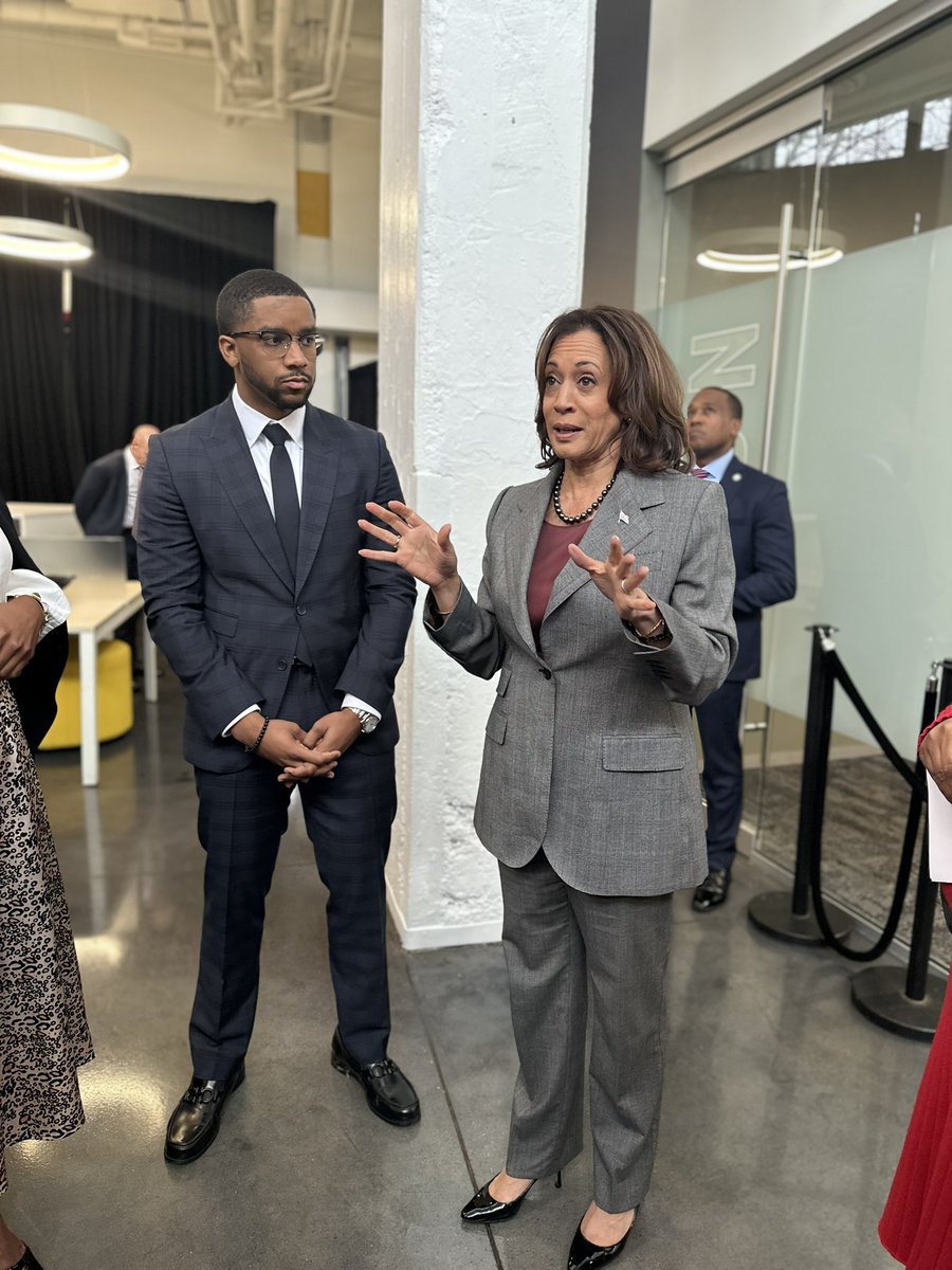 Today we were proud to welcome the Vice President of the United States Kamala Harris back to The Gathering Spot.  I’ll share what we discussed and what you need to know about it but for right now today was a great day! #whywegather #communitybusiness