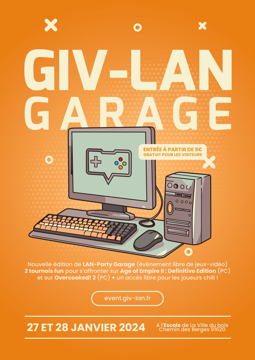 giv_lan's tweet photo. Tout le staff GIV est très heureux de vous annoncer une nouvelle GIV-LAN Garage les 27&amp;28 Janvier pour bien commencer 2024 !!! https://t.co/HqS659WGJm