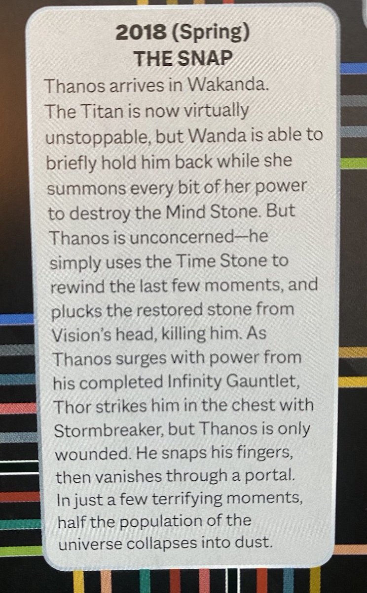 tyfix77's tweet photo. @amy_geek @FilmFatale_NYC You did a great job on "The MCU An Official Timeline". What is meant by "supercharging" and "surges" here?  Did this somehow enhance Thanos' physical characteristics or did the power of the stones simply pass through him? https://t.co/PeDkMs8JM1