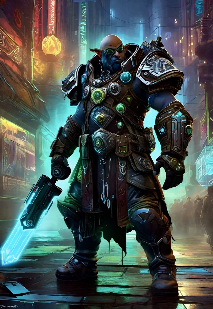 Delerat7's tweet photo. Half Orc Brawler / Shadowrun RPG Art
#Shadowrun #Cyberpunk #ShadowrunRPG #AiArt #AIArtistCommunity #sciencefantasy #ai https://t.co/Pbyp4cvol4
