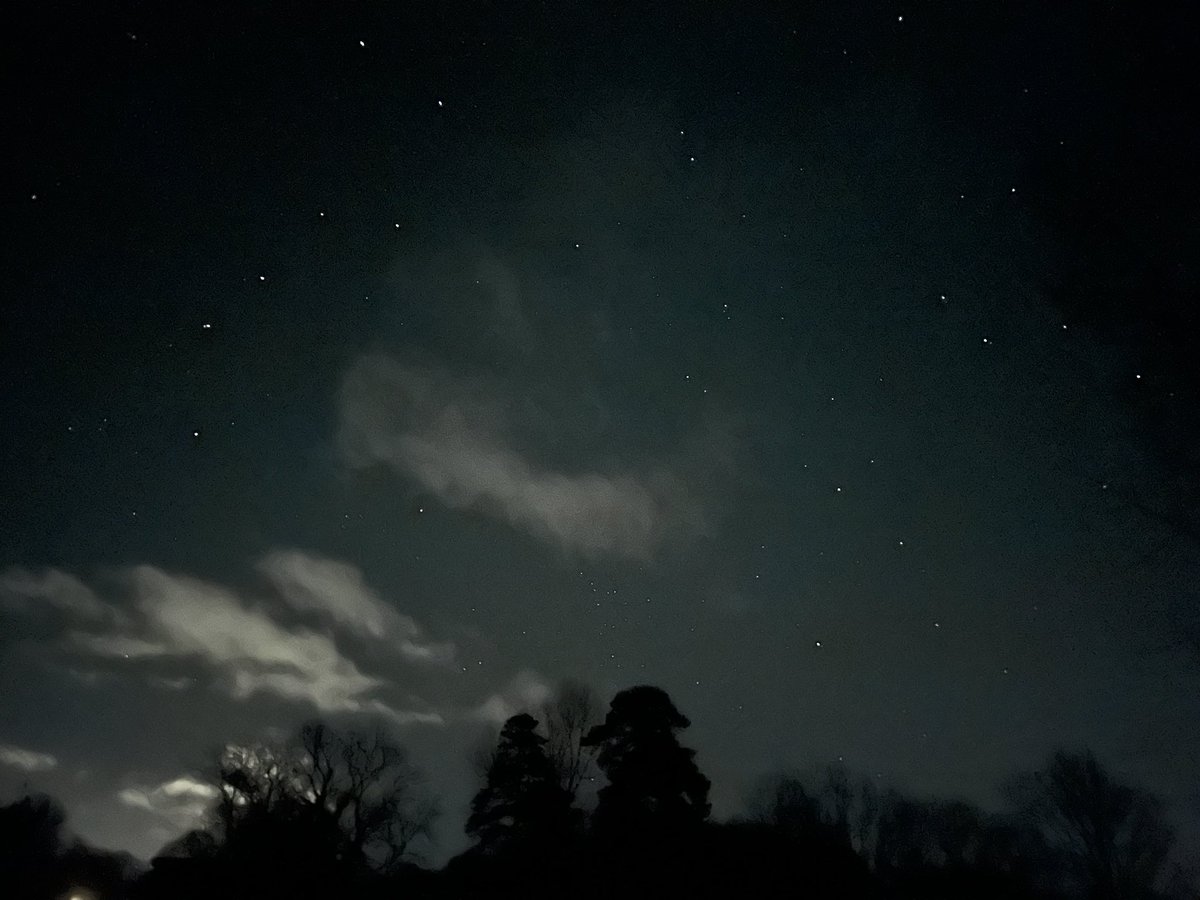 Another wonderful night for star gazing. Here’s the Plough working hard in a celestial field over Norfolk tonight.