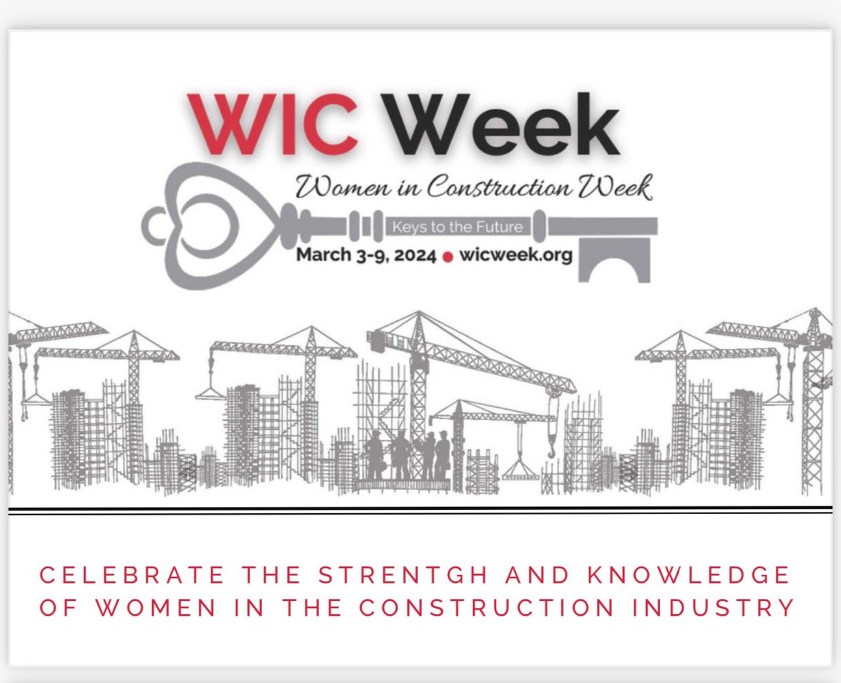 KFore1's tweet photo. Women in Construction Week a.k.a WIC Week is coming up March 3 - 9, 2024! 
Stay tuned for local NAWIC Triangle events! 
#NAWIC #WIC #WICWeek2024 #WICWeek #NationalAssociationofWomenInConstruction https://t.co/Dq8Z7WsSzY