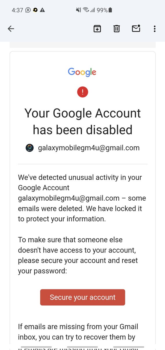 TonHaji's tweet photo. @sundarpichai Please recover my account : galaxymobilegm4u@gmail.com
I am owner but when i changed my recovery phone number then my account has blooked.i submit mu apeal but did not receive any mail from google yet.😪
@Google @madebygoogle @gmail @googlecreators https://t.co/HS3xU562Sm