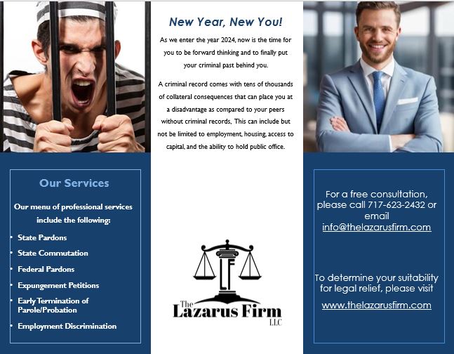 bflood717's tweet photo. ***NEW YEAR, NEW YOU!***

As we enter the year 2024, now is the time for you to be forward thinking and to finally put your criminal past behind you.

For more information please check out the Lazarus Firm at https://t.co/qKu2vgO5Hz
#FreeConsultation https://t.co/M0K6v7JGTE