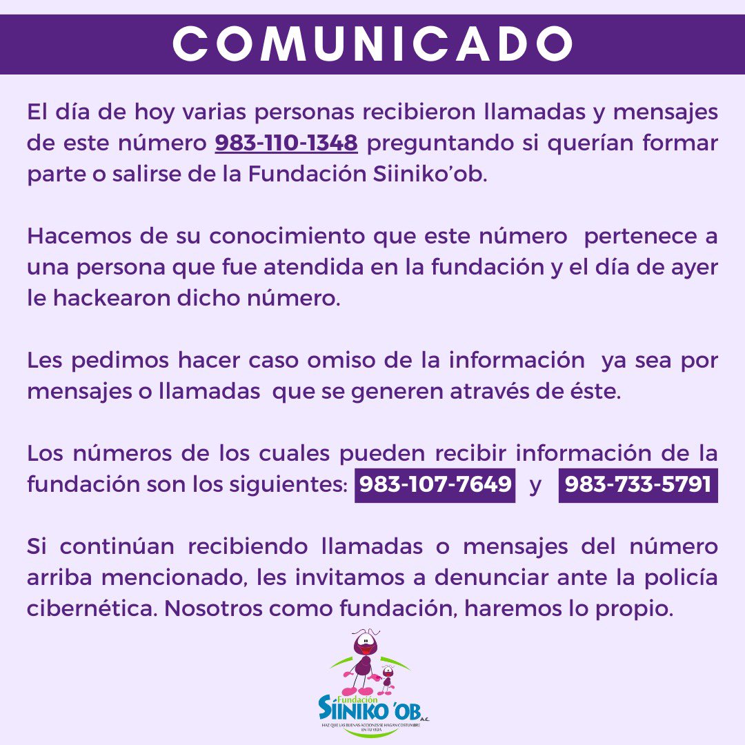 #COMUNICADO