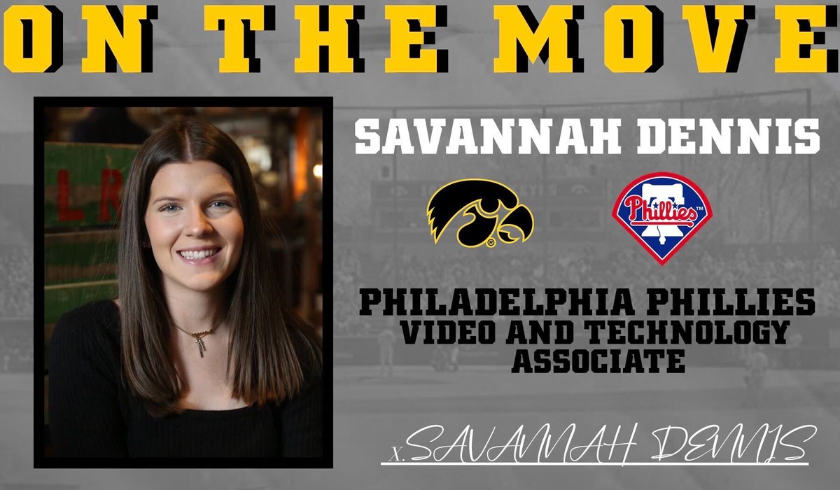 UIBASEManagers's tweet image. Today, we highlight Video &amp;amp; Technology manager Savannah Dennis (@dennissavannah4) who will be splitting time in Florida and the Dominican Republic with the Philadelphia Phillies as a Video &amp;amp; Technology Associate in the summer of 2024! Congratulations Savannah!