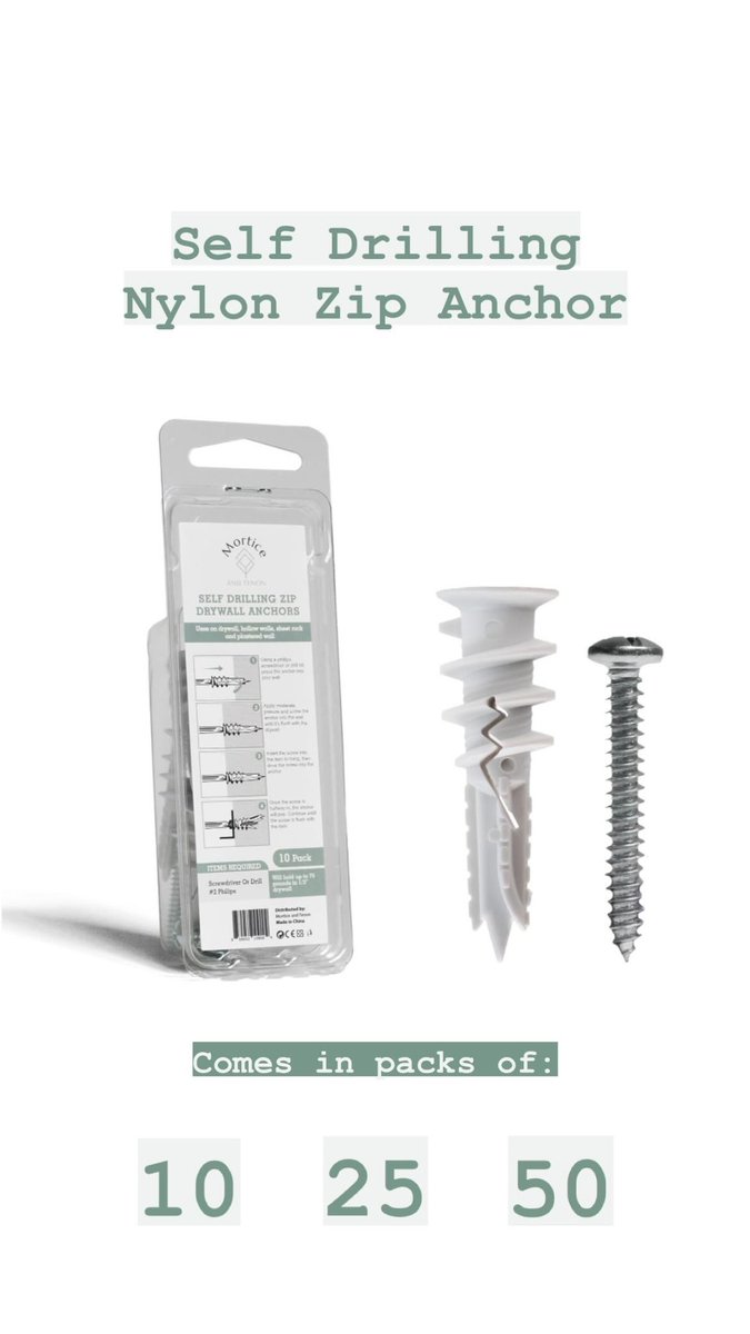 ugc_maddy's tweet photo. Mortice &amp; Tenon has a curated selection of heavy duty wall anchors that can hold up to 120lbs!! 💪🏼 

FAST &amp; FREE shipping with Prime ✅

Check them out on IG &amp; Facebook! 

#morticeandtenon #marketing #wallanchors #homerenovation #diy #construction #usabusiness #smallbusiness #UGC https://t.co/GQnPlhM22R