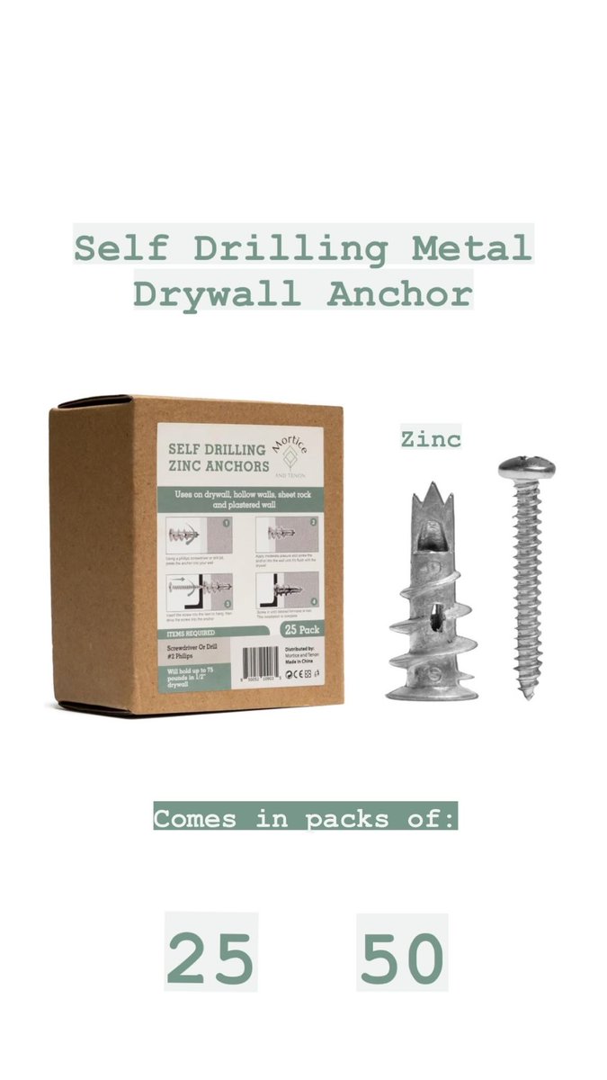 ugc_maddy's tweet photo. Mortice &amp; Tenon has a curated selection of heavy duty wall anchors that can hold up to 120lbs!! 💪🏼 

FAST &amp; FREE shipping with Prime ✅

Check them out on IG &amp; Facebook! 

#morticeandtenon #marketing #wallanchors #homerenovation #diy #construction #usabusiness #smallbusiness #UGC https://t.co/GQnPlhM22R