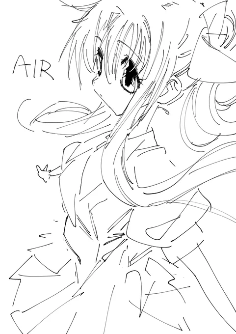 落書きが捗る朝 
