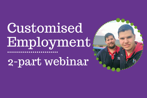 Exciting News! Join us for a 2-PART WEBINAR: The Power of Personalisation: #CustomisedEmployment Strategies for Success.
📷 Date: Monday, 5 February - Part 1 AND Monday, 12 February - Part 2
📷 Time: 10.00am till 11.30am AEDT

🔗 REGISTER NOW: bit.ly/CustomisedEmpl…