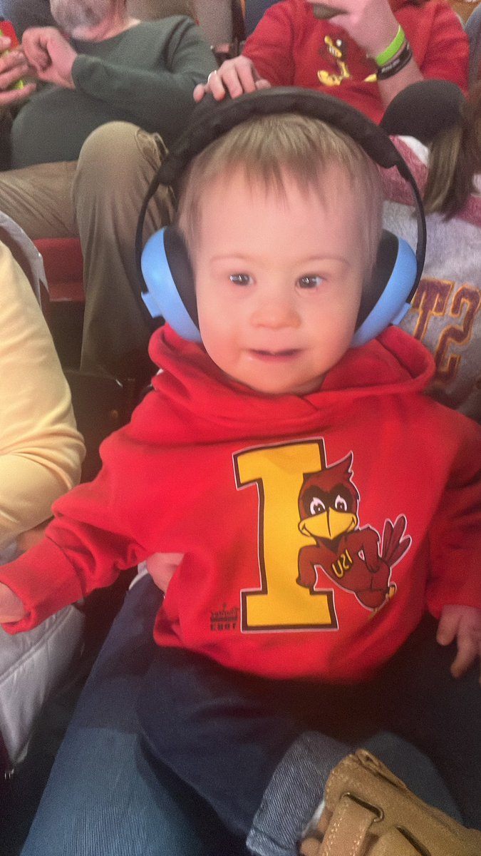 FIRST game @ Hilton for this ISU loving boy!! #nothingdownaboutit #cyclones #isu #hilton