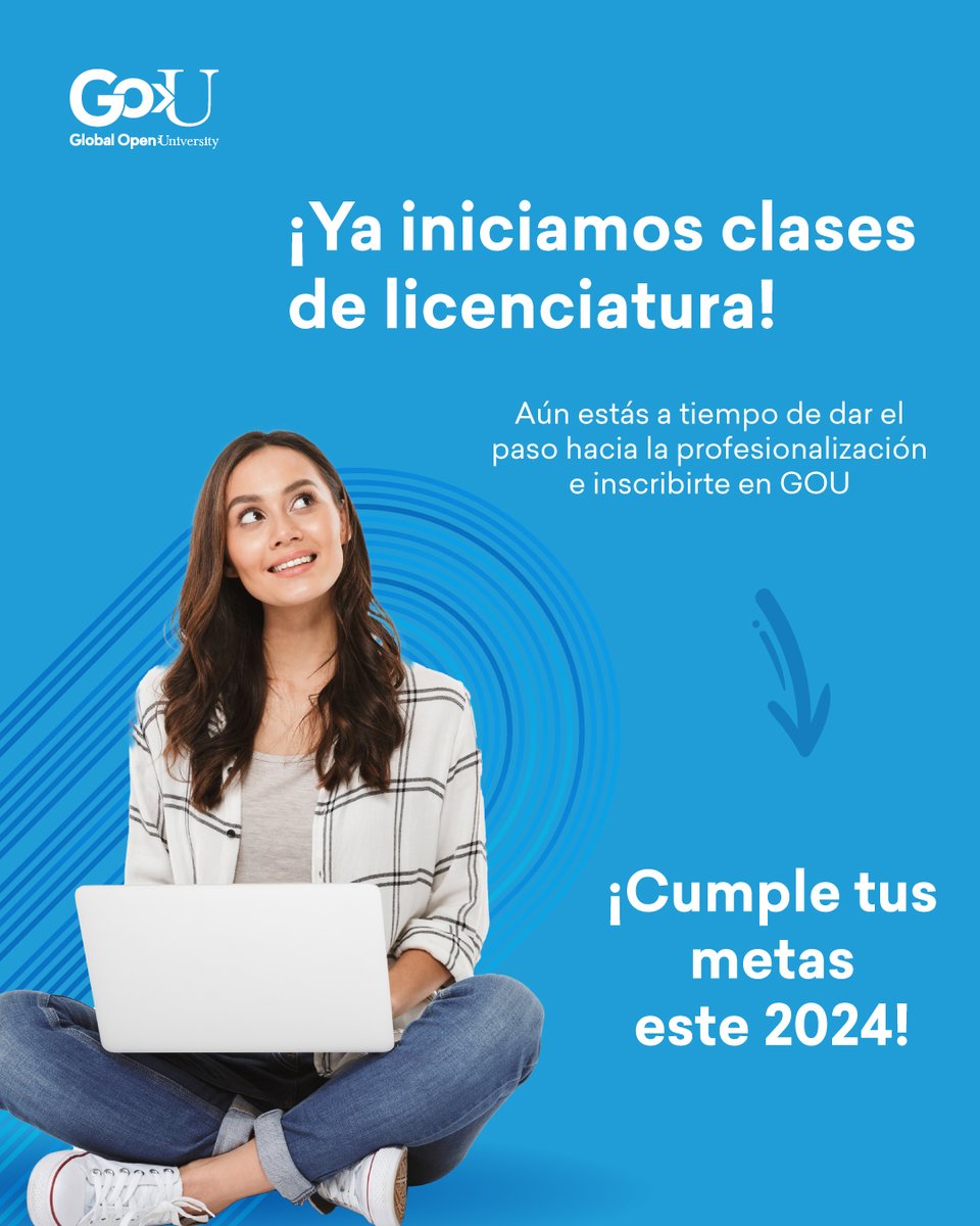 GOU_Mx's tweet photo. 📢 Iniciamos clases de licenciatura, aún estás a tiempo de inscribirte sin atrasarte 
Tenemos 3 de las licenciaturas más demandadas y con mayor empleabilidad en México. 
¡Contáctanos! 👇🤓
https://t.co/AtDT79kRJo https://t.co/4uwMRYmhLq